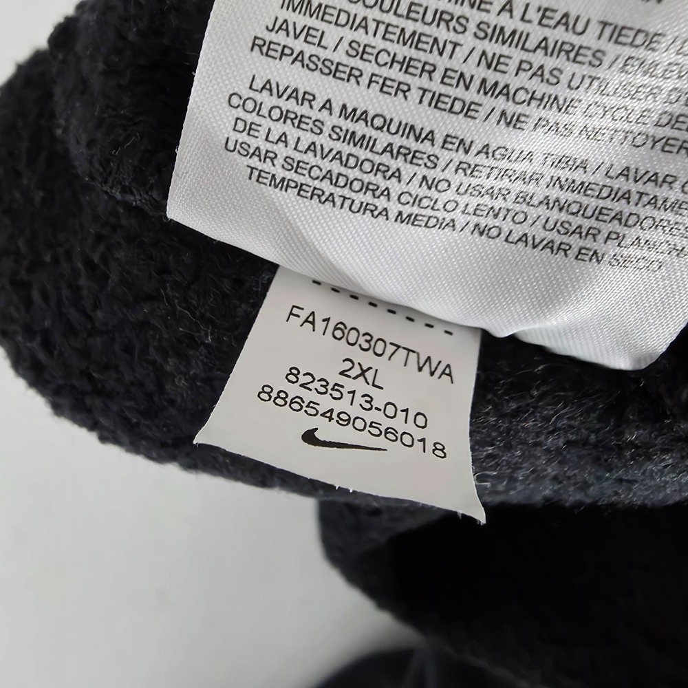 Nike Sweatpants Mens XXL Black Fleece Lined Pockets Swoosh Logo 823513-010‎ - Picture 12 of 13